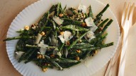 Mustardy beans and hazelnuts recipe