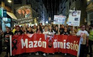 Más de 50 mil personas protestan en Valencia a un año de las mortíferas inundaciones por la DANA
