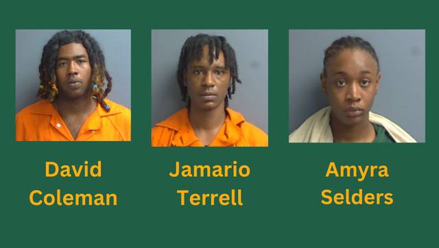Three men arrested, accused of firing at car after argument