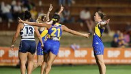 AFLW 2025: West Coast Eagles produce dominant win over Geelong to keep finals in view