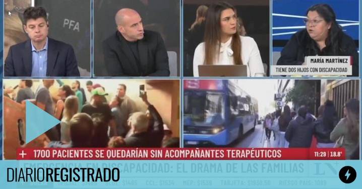 Ajuste en discapacidad: una mujer contó el drama de las familias en vivo y a Trebucq le estalló la realidad en la cara