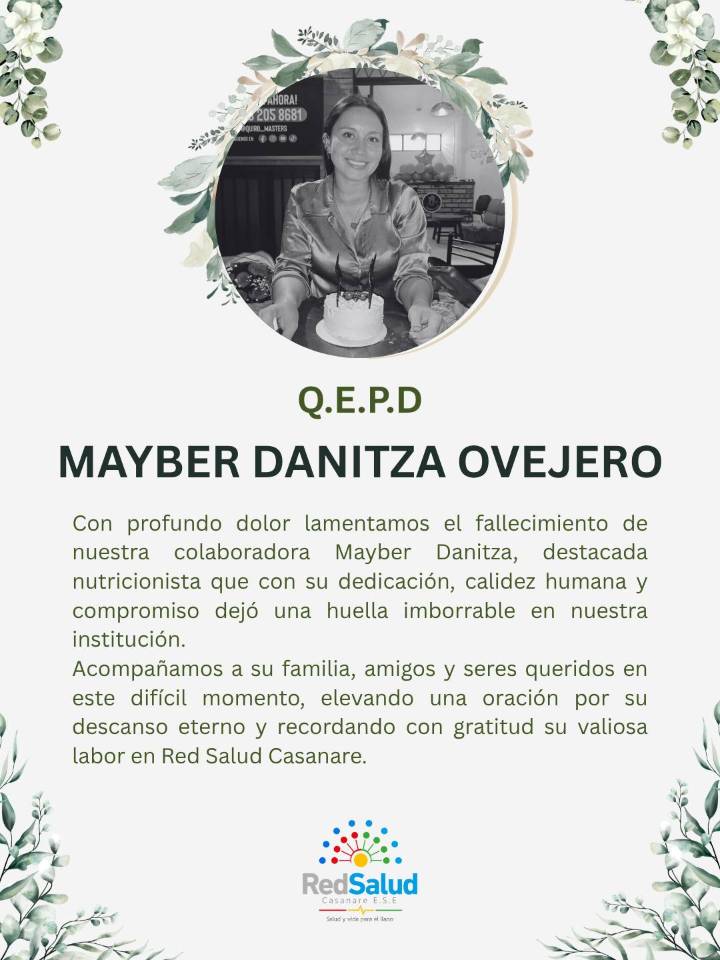 NUTRICIONISTA QUE MURIÓ EN ACCIDENTE DE TRÁNSITO EN PORE, ERA TRABAJADORA DE RED SALUD CASANARE