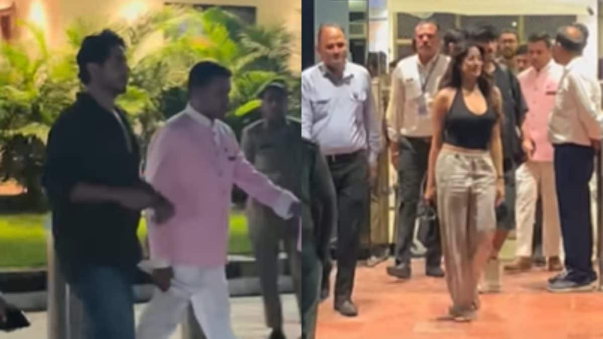 Janhvi Kapoor, Aryan Khan Touch Down In Jamnagar For Isha And Akash Ambani’s Birthday Celebrations