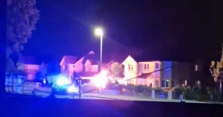 West Lothian car 'torched' outside family homes as police launch major manhunt