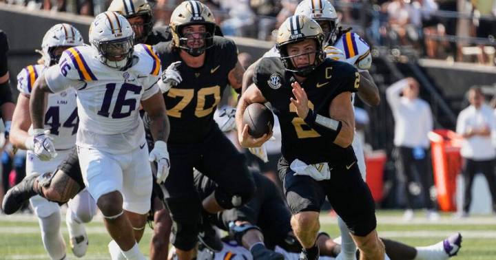 Diego Pavia carves up LSU defense as Vanderbilt pulls off upset over the Tigers