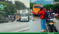 Dos personas murieron en grave accidente en la autopista Norte de Medellín, entre ellas un menor de edad