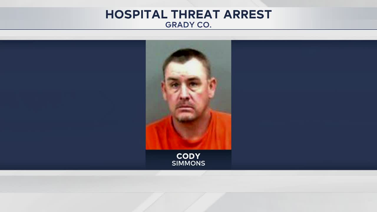 Man arrested after Grady County hospital bomb threat