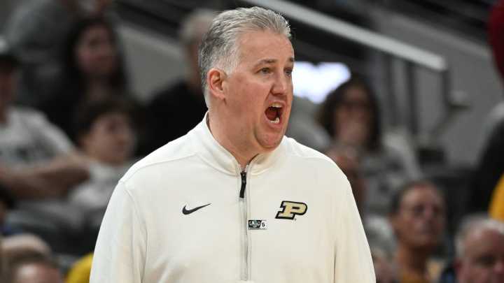 Purdue basketball coach Matt Painter press conference before exhibition game at Kentucky