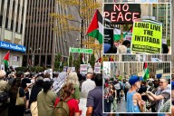Anti-Israel protesters chant antisemitic slogan in NYC on two-year anniversary of Hamas' Oct. 7 attack