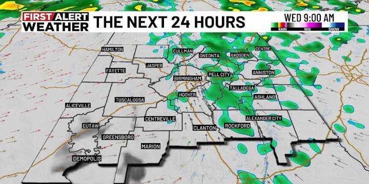 First Alert Weather: Windy, wet day ahead
