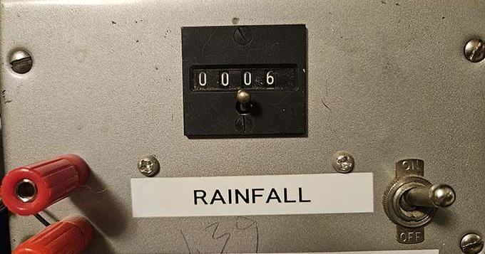 Front moves through resulting in high winds and rain