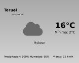 Predicción meteorológica: Teruel, 26 de Octubre de 2025