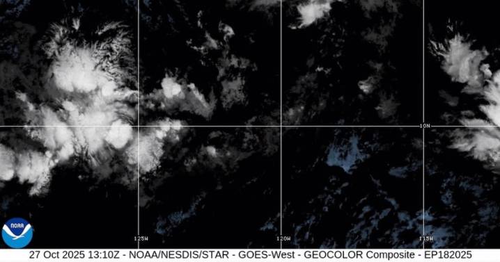 Hurricane tracker: Tropical Storm Sonia in the Pacific Ocean