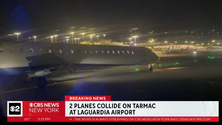 Nueva York: dos aviones chocan en el aeropuerto LaGuardia sin dejar heridos graves