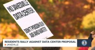 Janesville residents rally to oppose potential data center at site of former GM plant