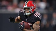Tyler Allgeier Trucks Defender Into Dirt For MNF Touchdown