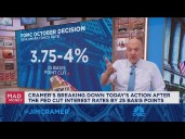 Jim Cramer talks how the Fed and tech earnings moved markets Wednesday