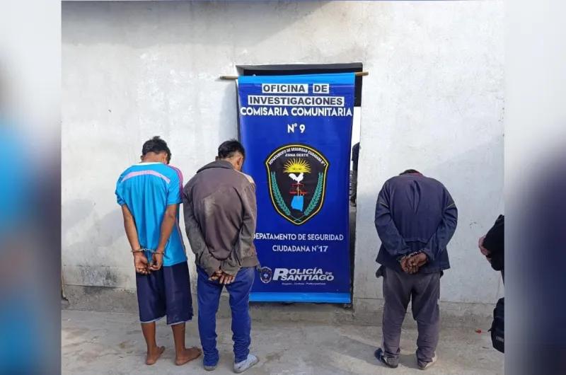 Tres detenidos tras un operativo policial en Huaico Hondo por robo calificado