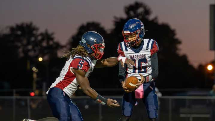 Photos of Central Falls vs. Toll Gate football October 9, 2025