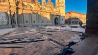 La plaza del Pilar, en "obras" para su gran atractivo navideño: comienza el montaje del Belén