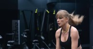 Taylor Swift Spotted Working Out in Chunky Gold Chain & Tank Top