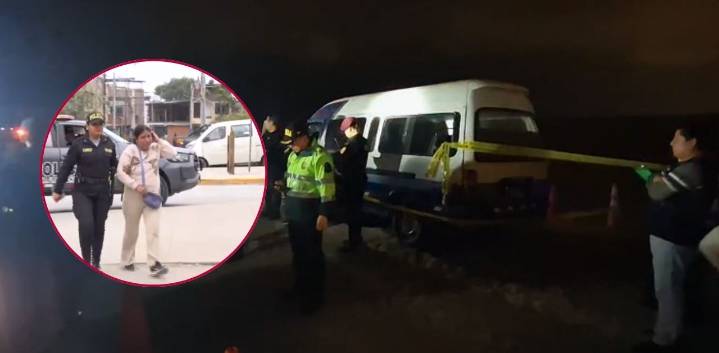 VES: Transportistas salen a protestar por ataque a combi en Lurín y son retenidos por agentes policiales en el óvalo Chepén