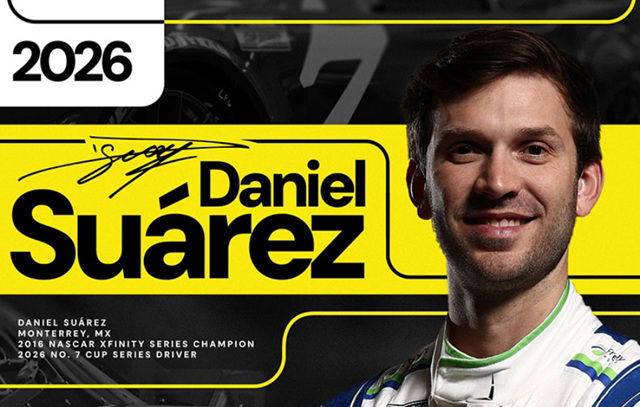 Daniel Suárez correrá para Spire Motorsports la próxima temporada de NASCAR Cup