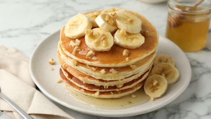 Easy 3-Ingredient Banana Pancakes Start With Boxed Mix