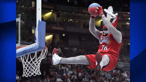 Former 76ers mascot Hip-Hop to return as team celebrates the 2001 Eastern Conference champs
