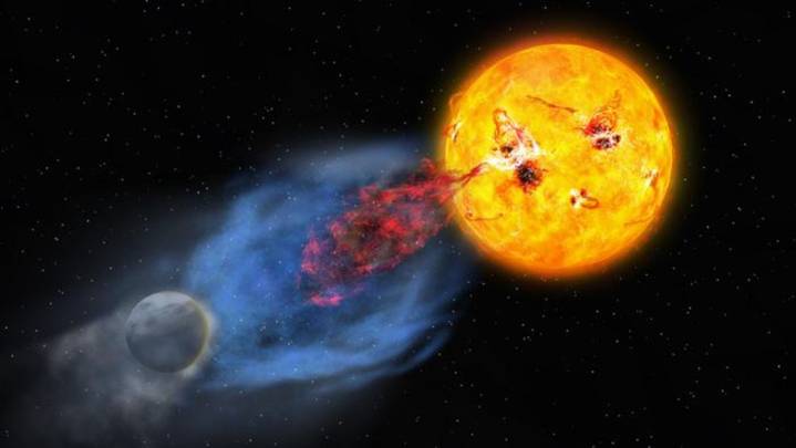 Powerful solar storms may help life get going on alien planets. Here's how