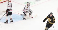 Fraser Minten scores in overtime to lift the Bruins past the Blackhawks, 4