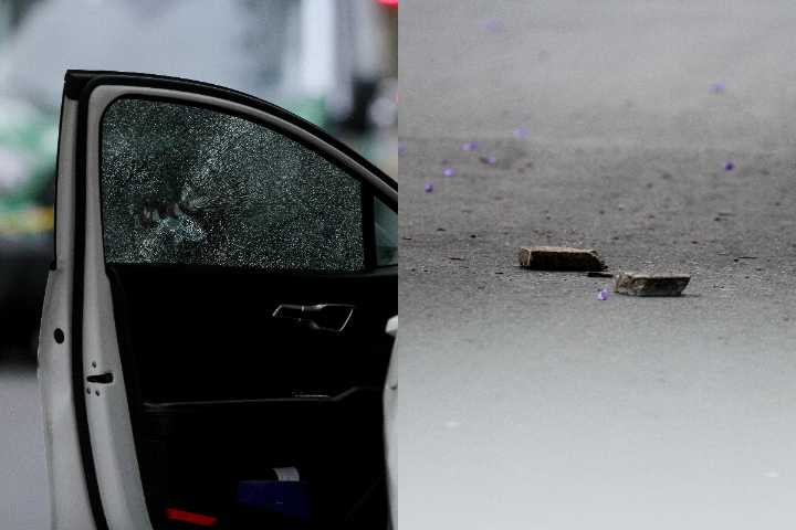 Detectives de la PDI disparan a hombre que atacó auto policial en Santiago: Está en riesgo vital