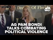 AG Pam Bondi talks fighting political violence after Virginia candidate receives threats