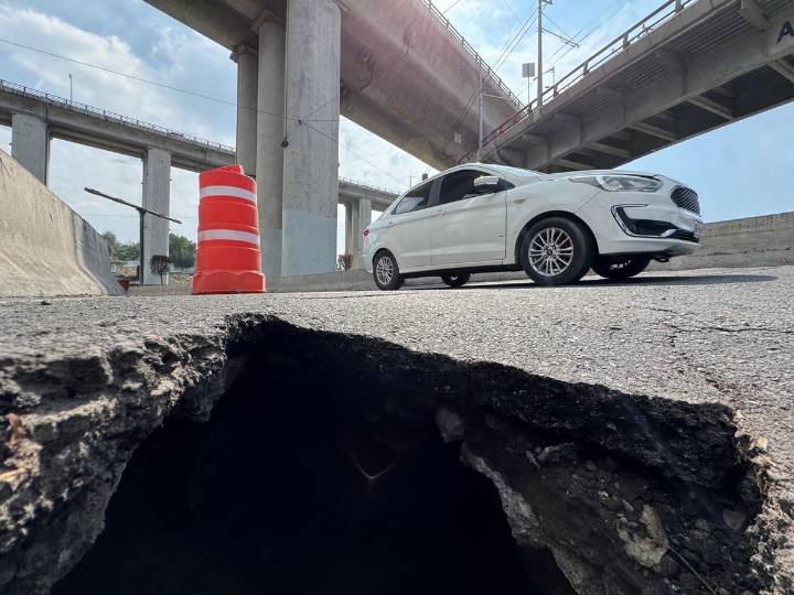 Surge grieta en Iztapalapa cerca de la zona de explosión en La Concordia