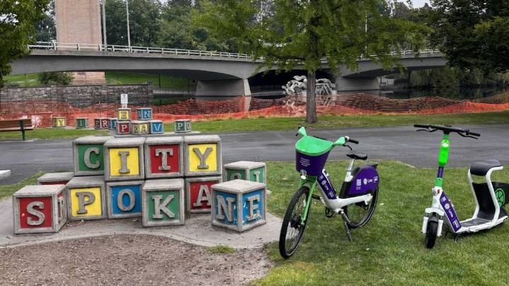 Ride a purple lime scooter or bike in Spokane this Domestic Violence Awareness Month