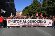 Llegan a Roma los cuatro diputados italianos expulsados de Israel tras...