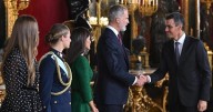 Sánchez da plantón a la prensa en la recepción en el Palacio Real y se marcha antes de que acabe el besamanos
