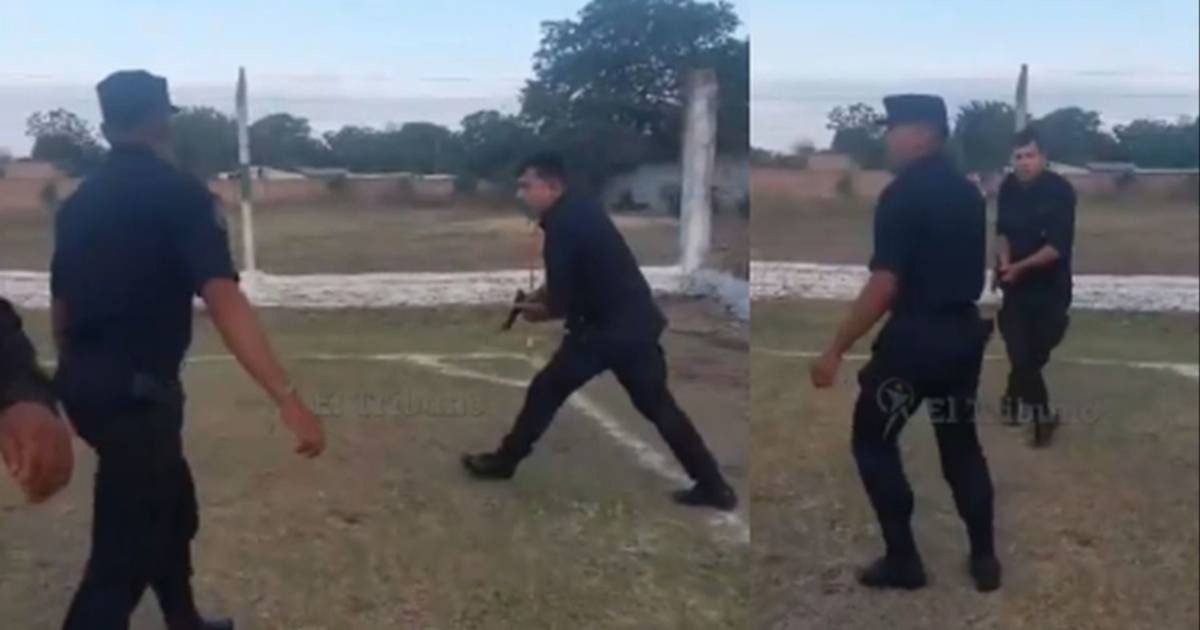 Suspendieron al policía que sacó su arma durante un partido en Colonia Santa Rosa