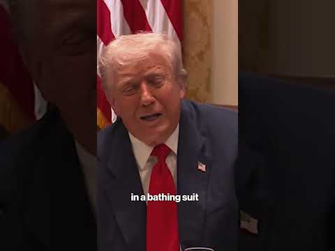 ‘Somebody Told Him That He Looked Good in a Bathing Suit’: Trump Jokes About Biden #shorts