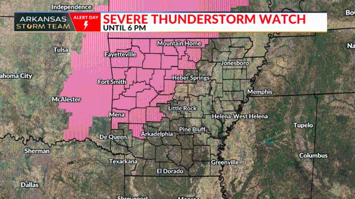 Arkansas Storm Team Alert Day: Severe T