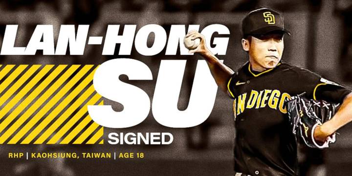 Lan-Hong Su signed by Padres