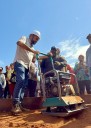 Comienzan las obras de viviendas para los damnificados por la explosión en Marcial Hernández
