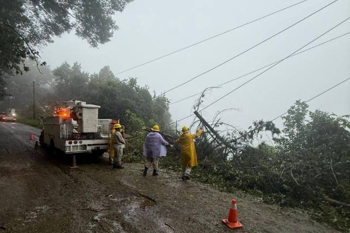 CFE reporta interrupciones en suministro eléctrico por lluvias en varias zonas del México