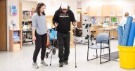 Determination to walk again earns Edmonton’s Eric Abrahamson a Glenrose Courage Award