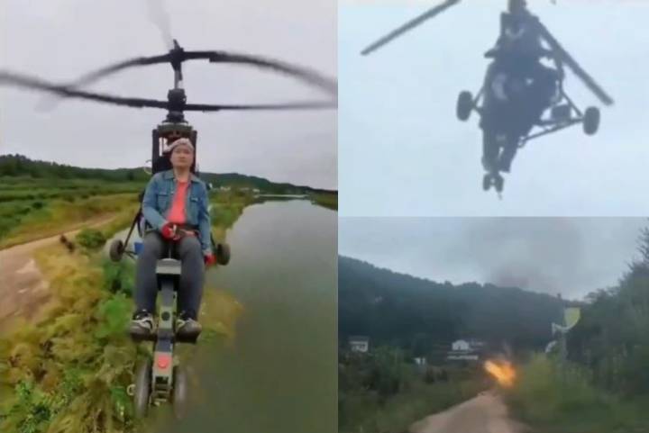 Influencer muere tras poner a prueba un helicóptero casero; transmitió en un vivo su fallecimiento