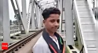 Caught on camera: Puri teen dies after train hits him while making reel near railway track
