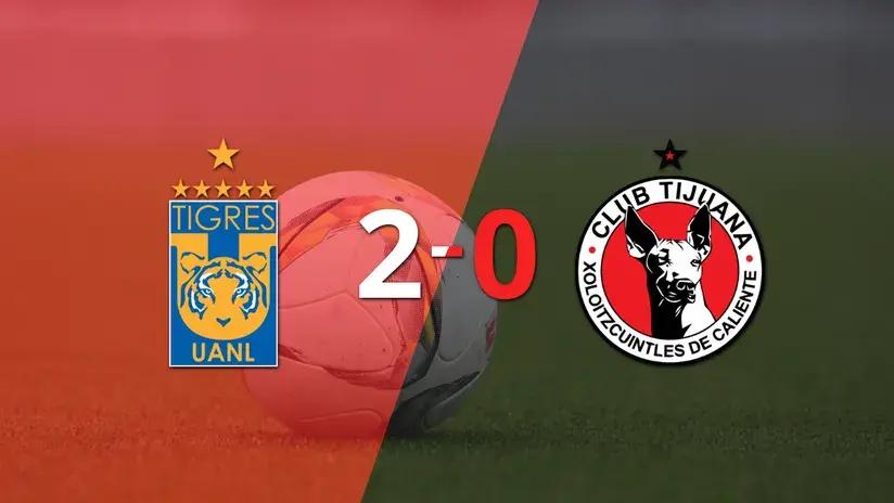 Liga MX: Tigres le ganó con claridad a Tijuana por 2 a 0