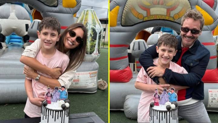 Con juegos inflables y torta personalizada: Benjamín Vicuña y Pampita celebraron a lo grande el cumpleaños de su hijo Benicio