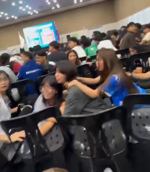 Lights out, students under chairs as terrifying video of 7.6 quake rocks Philippines