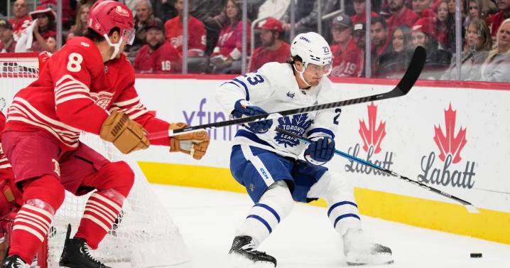 Raymond's 100th career goal lifts Red Wings past Maple Leafs